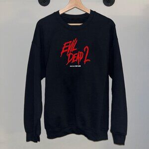 Black Red Evil Dead 2 Classic Horror Movie Film Crewneck Sweatshirt